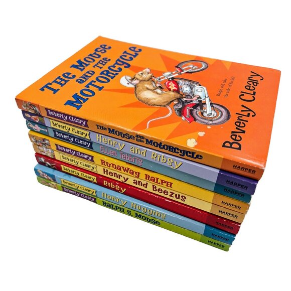 Beverly Cleary Book Lot 8 Books Paperback Ralph Henry Ribsy Mouse Read - Picture 1 of 16